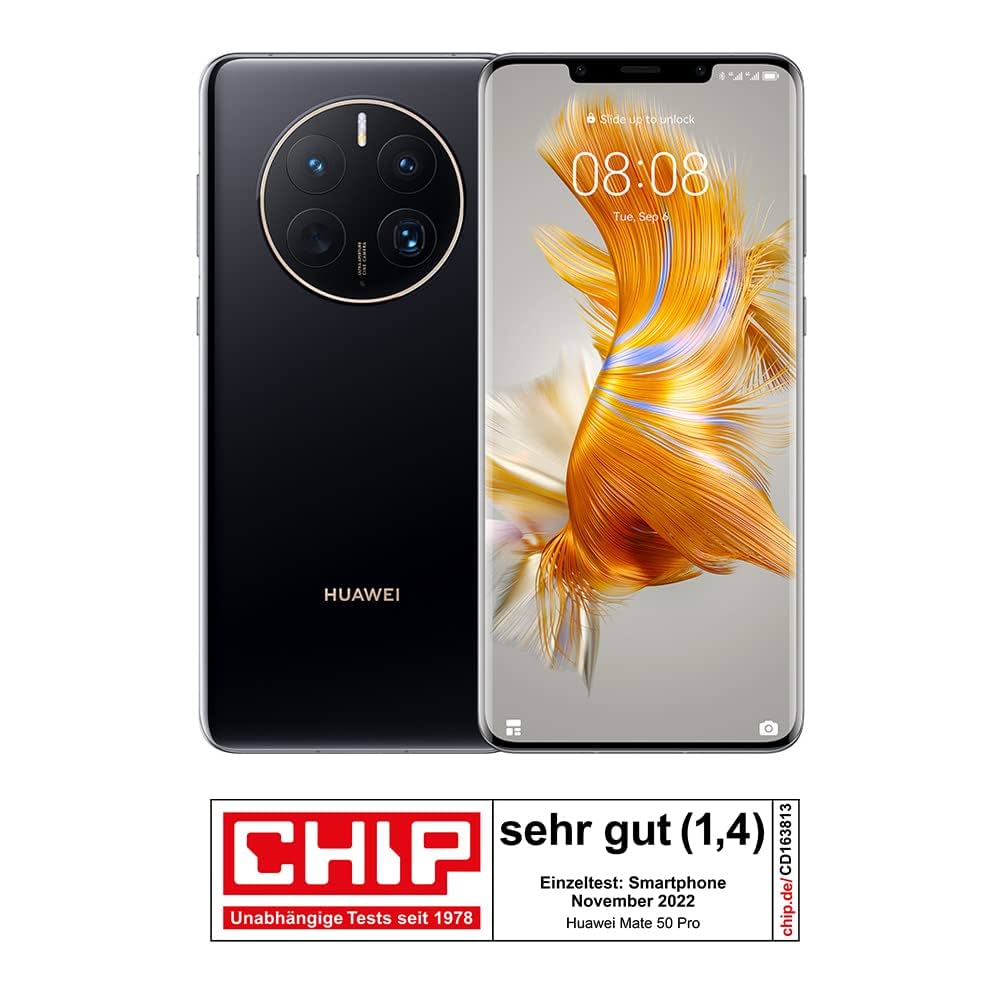HUAWEI Mate 50 Pro DCO-LX9, Dual Sim, 256GB 8GB RAM, Black